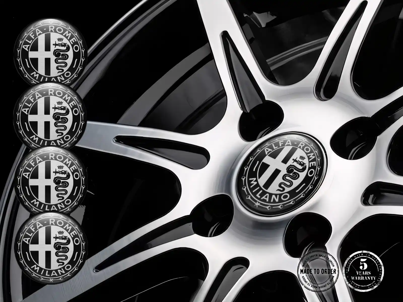 Alfa Romeo Silikonaufkleber Edition Individuelle Radlabels